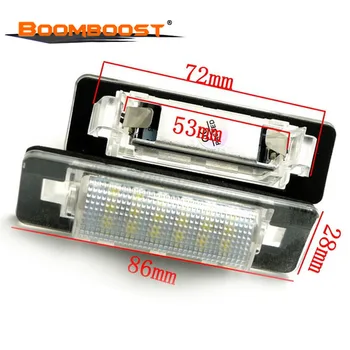 

2pcs Car LED Number License Plate Lamps OBC 3528 SMD For Benz W210 W202 E300 E55 C230 C43 AMG 18 LED