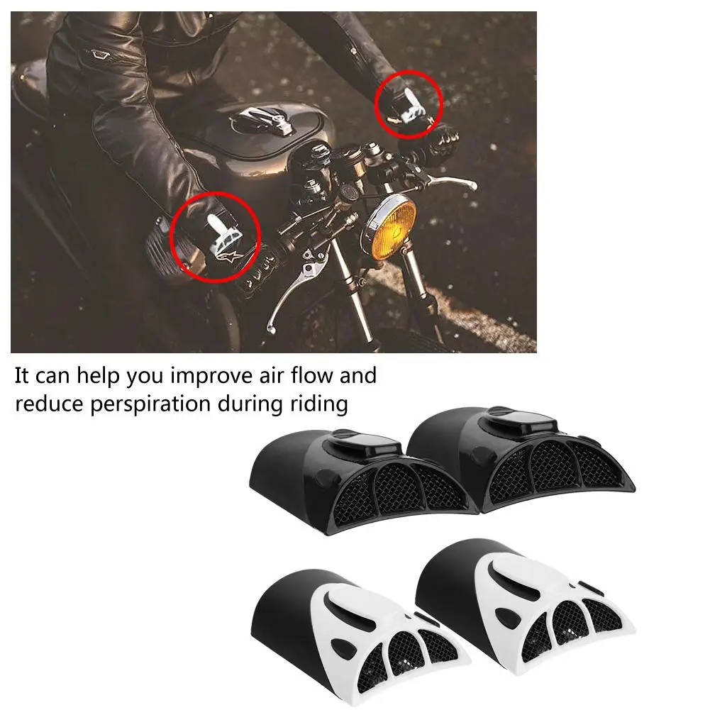 

1 Pair Universal Motorcycle Jacket Vents Motorcycle Cycling Jacket Vents Heat Dissipation Ventilation Kit Rubber + Plastic