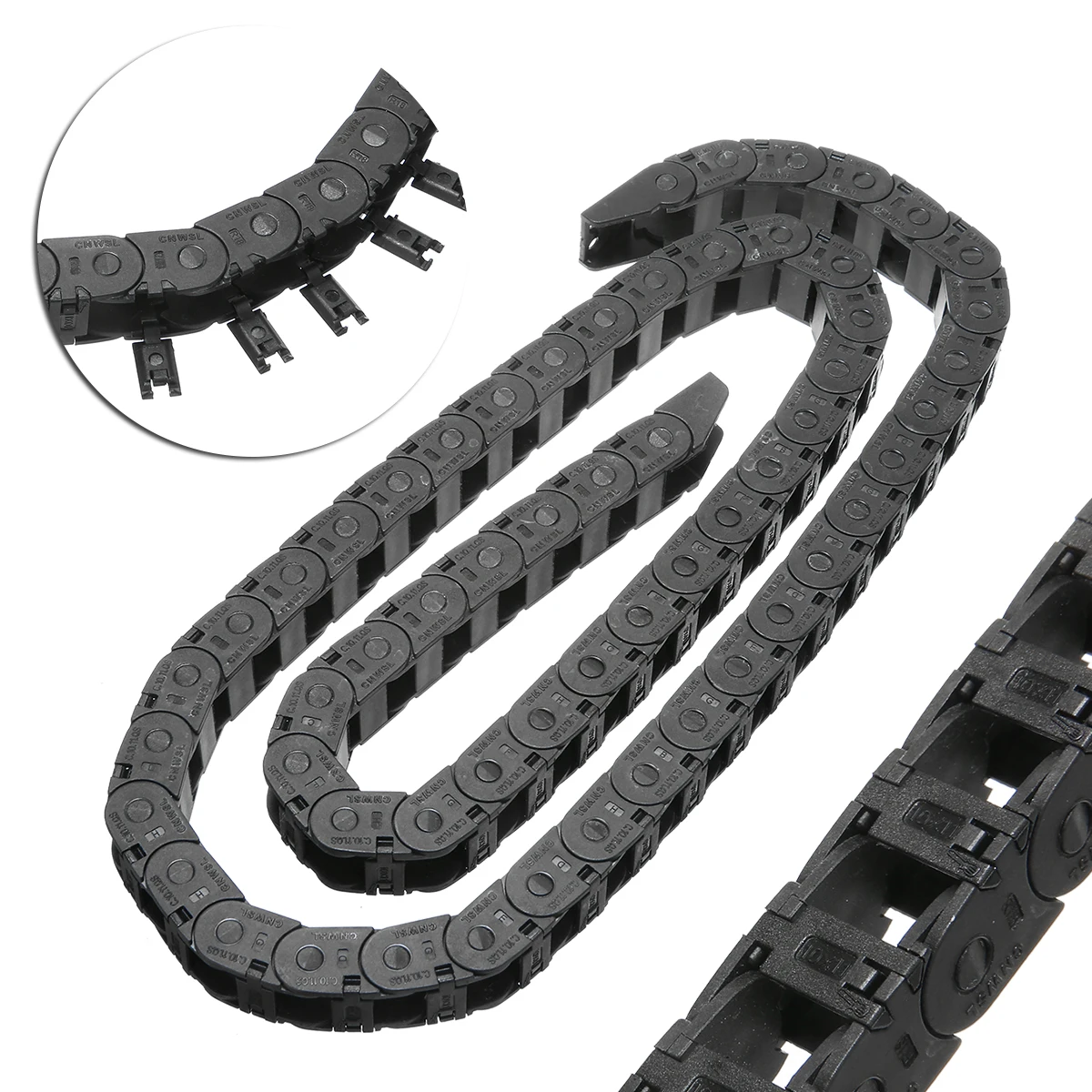 

Nylon Cable 10*11mm Mini Energy Chain Nylon Drag Chain CNC 3D Printer Tank Chain 1m Long For Small CNC Machines Tools