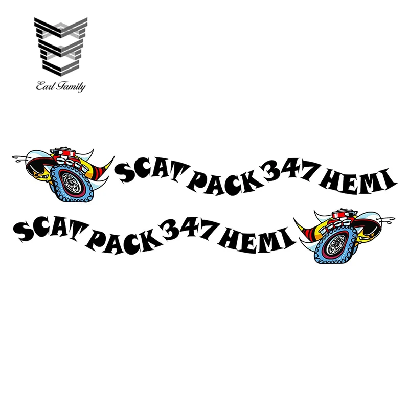 EARLFAMILY 15 см x 4 8 Scat Pack 347 пара Hemi переводная наклейка Забавный автомобильный