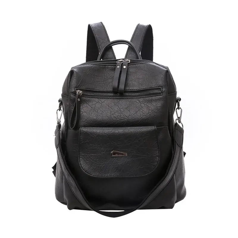 

2019 New Unisex Simple Dual-Purpose Backpack Fashion Casual Large Capacity Shoulder Bag Student Backpack Travel Backpack