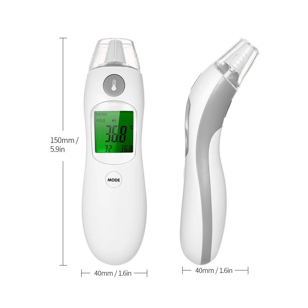 Цифровой инфракрасный термометр для тела, термометр для взрослых и детей, лоб и ухо, термометр для детей и взрослых