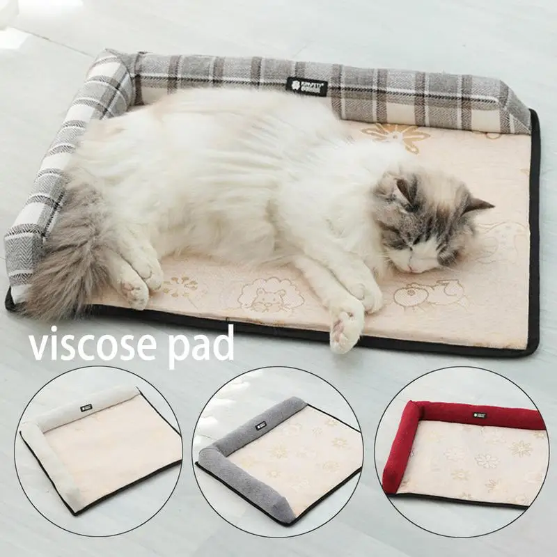 

2019 NEW Pet Viscose Pad Summer Cooling Mat Sofa Bed Mattress Spine Protection PP Cotton Stuffed Cushion for Dog Cat