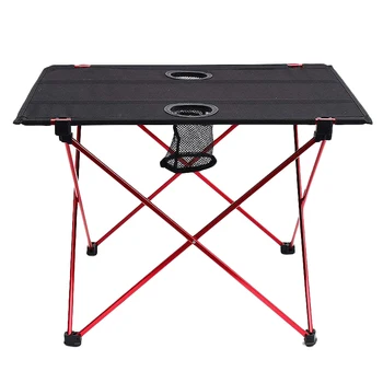 

Lightweight Folding Table With Cup Holders Outdoor Camping Folding Table