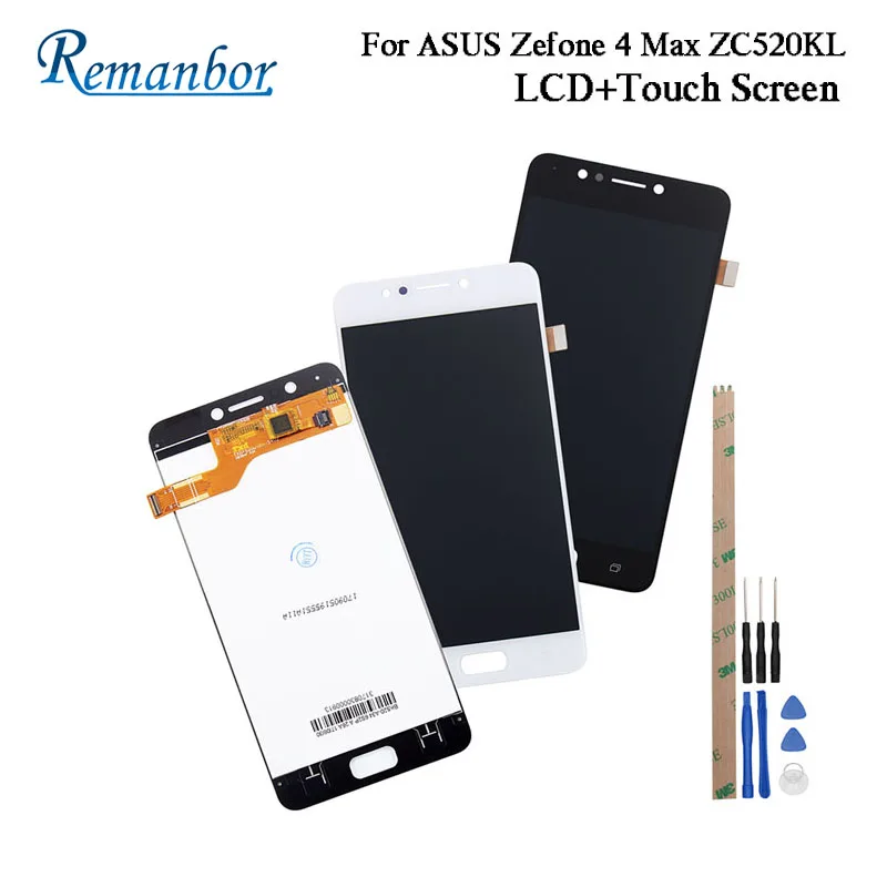 

Remanbor For ASUS Zefone 4 Max ZC520KL LCD Display And Touch Screen Repair Parts For ASUS Zefone 4 Max ZC520KL +Tools +Adhesive