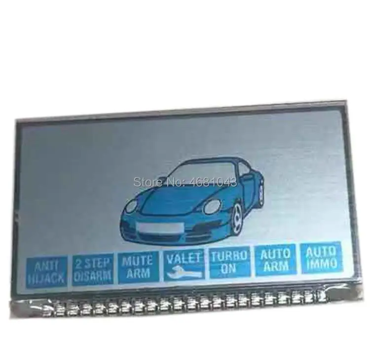 

50 pcs/lot B6 LCD Display Keychain Screen for Two way Car Alarm System Starline B6 lcd Remote Control Key Fob Keychain