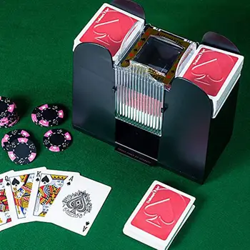 

Hot Sale Casino Automatic Poker Card Shuffler Battery Operated Casino Game Playing Cards Shuffling Machine Advanced Casino Robot