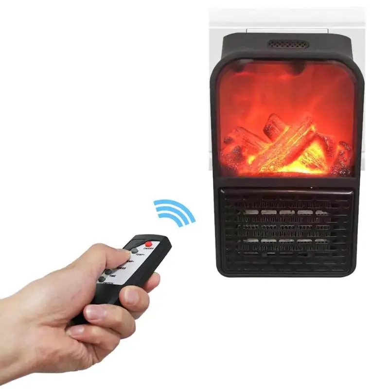 

900W Electric Heater with Remote Control Home Bedroom Office Desktop Electric Heater Winter air Warmer Radiator EU mini heater