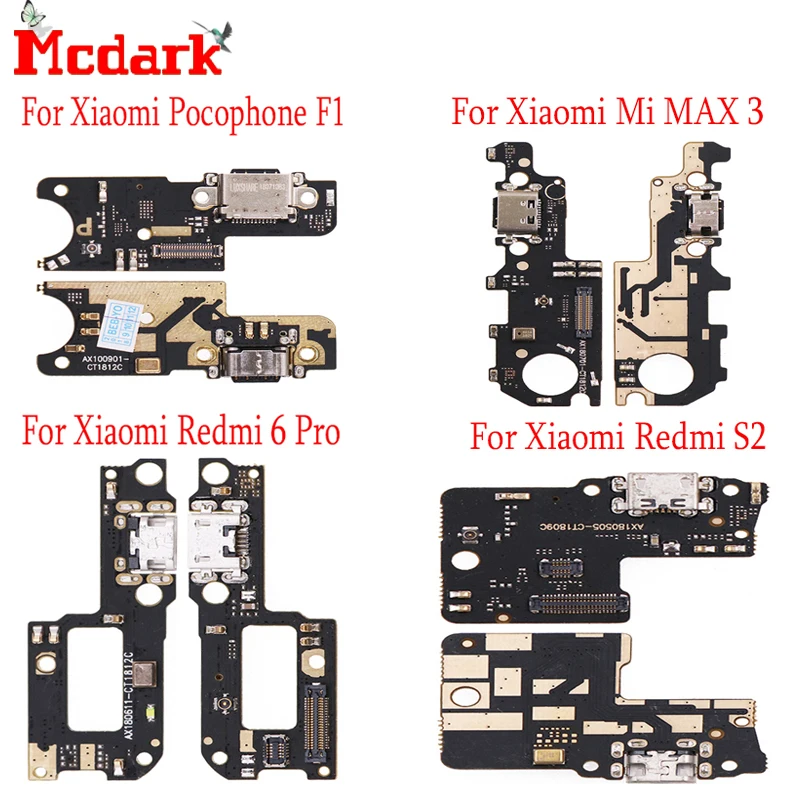 Гибкий зарядный USB-порт для Xiaomi Pocophone F1 Mi MAX 3 штекер зарядного устройства Redmi 6 Pro S2