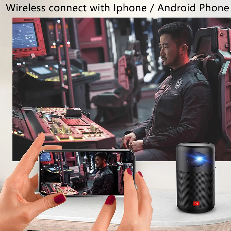 Smartldea P1 капсула портативный мини dlp проектор Ручной Android, мультимедийный проектор с аккумулятором HD 1080P домашний проектор Miracast Airplay