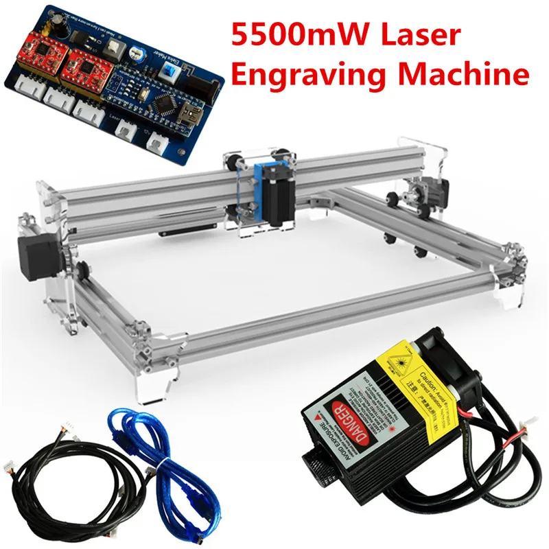 

5500mW 30x40cm Engraving Area Laser Engraving Machine CNC Laser Printer Wood Router Cutting Engraver Engraving Machine Kit