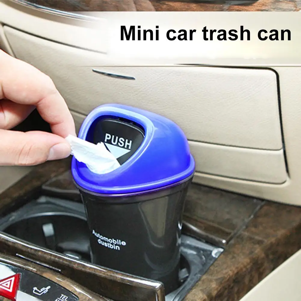 

Car Trash Can Organizer Garbage Holder Automobiles Storage Bag Accessories Auto Door Seat Back Visor Trash Bin Paper Dustbin