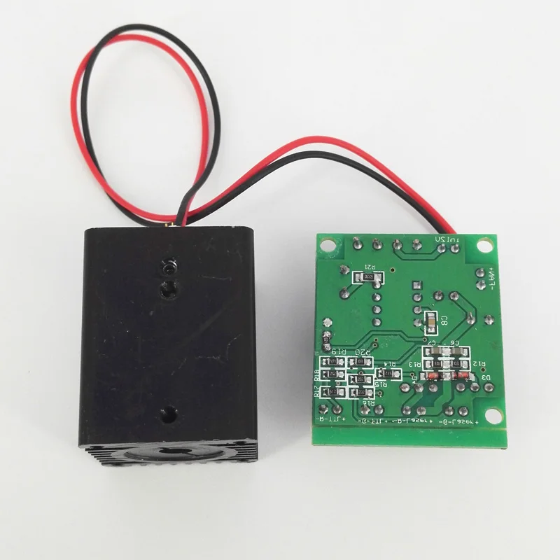 Лазерный модуль с зеленой точкой 532nm 30 50mW диод DC/AC 12V сценическое освещение TTL 0
