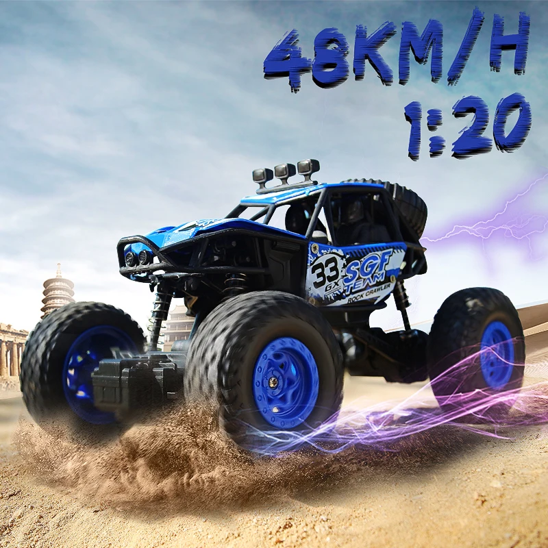 

LBLA 2 Colors 1:20 Scale 2.4Ghz 4 Wheel Electric Drive Rock Crawler Radio Remote Control RC Car Toy Off-Road Vehicle Present