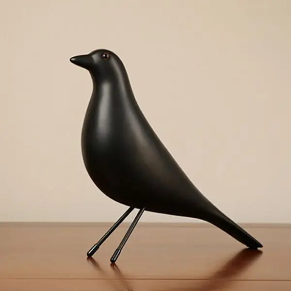 Resin Craft Bird Figurine Statue Office Ornaments Sculpture Home Decoration Accessories Bird Sculpture black Resin Craft Bird Figurine Statue Office Ornaments Sculpture Home Decoration Accessories Bird Sculpture black
