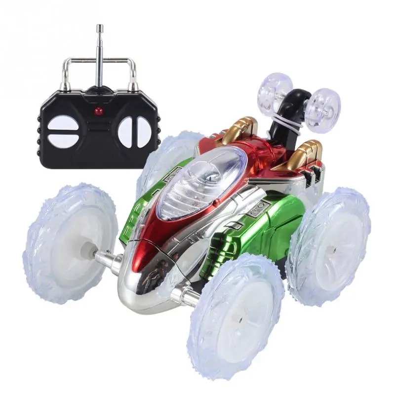 

360 Tumbling Electric Controlled RC Stunt Dancing Car Flashing Light Dasher Vehicle Kids Remote Control Toy