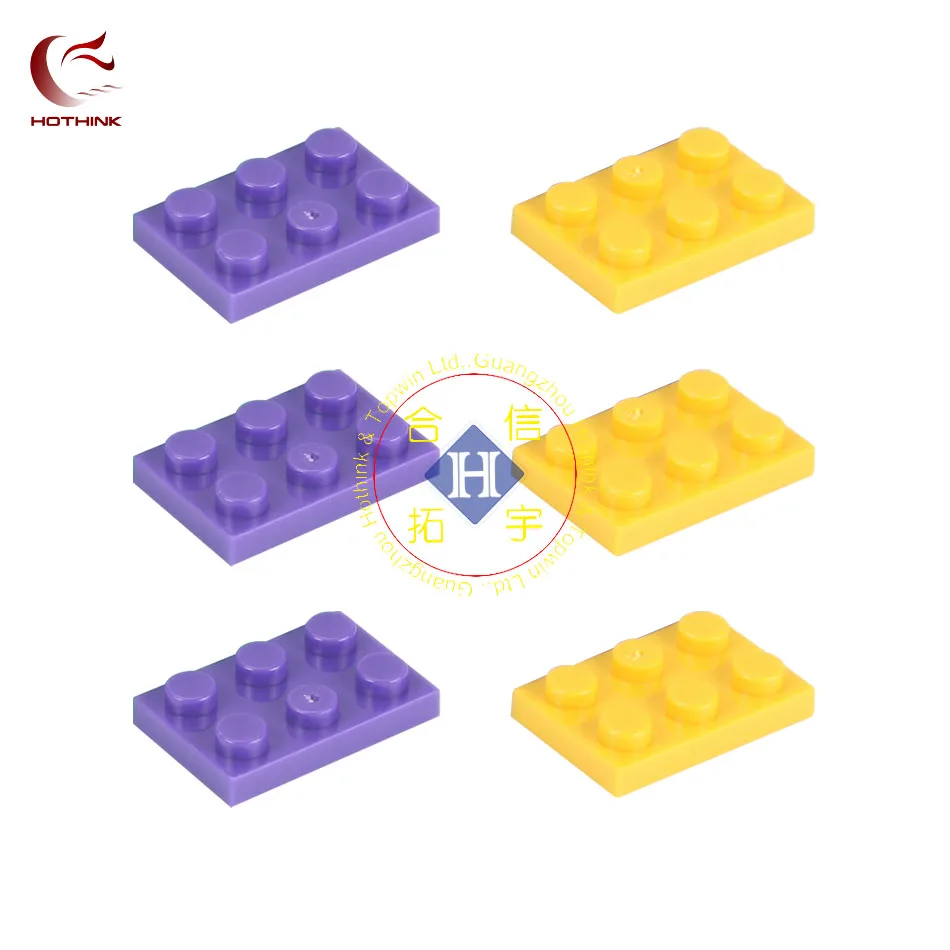 

HOTHINK 100pcs 1 order 2x3 Bricks DIY Enlighten Building Blocks for kids Compatible With Legoes Bulk Accessories