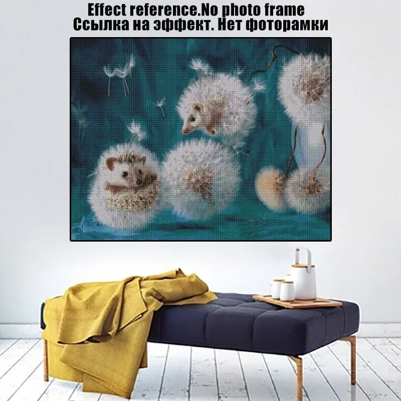 5F DIY Алмазная вышивка животных прекрасный Ежик узор полная дрель мозаика Вышивка