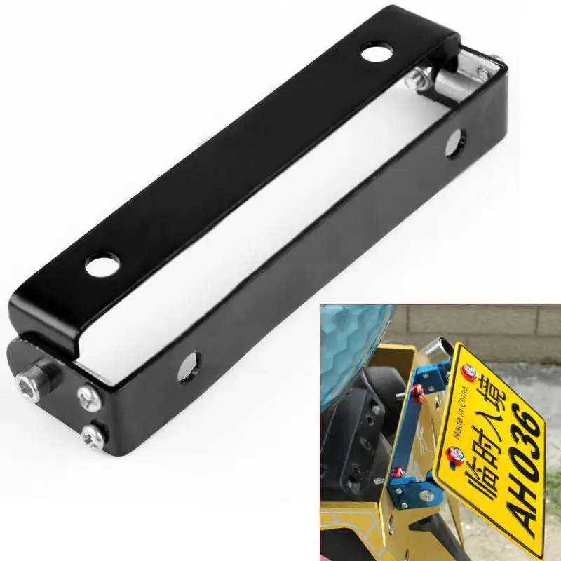 

Universal Adjustable Car License Plate Frame Holder Carbon Fiber Racing Number Plate Auto Mount Bracket Car-styling