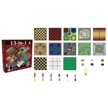 

13-in-1 Children Chess Game Board Game Toy Set for Kids Learning and Educational - NO.857B