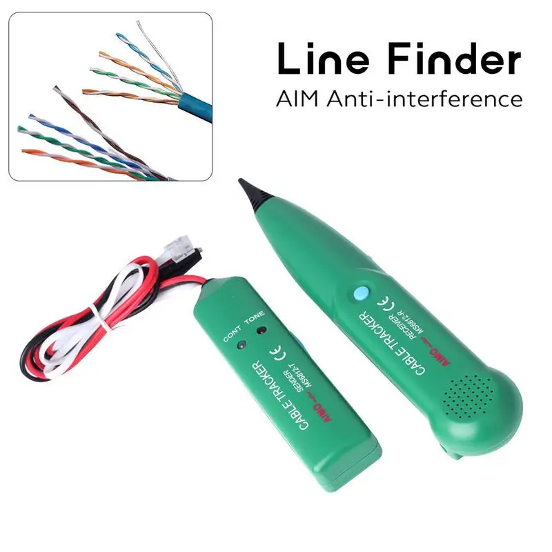 

AIM Anti-interference Line Finder Network Cable Telephone Wire Testing Tool Durable Wire Tracker Wire Tester Analysis Instrument