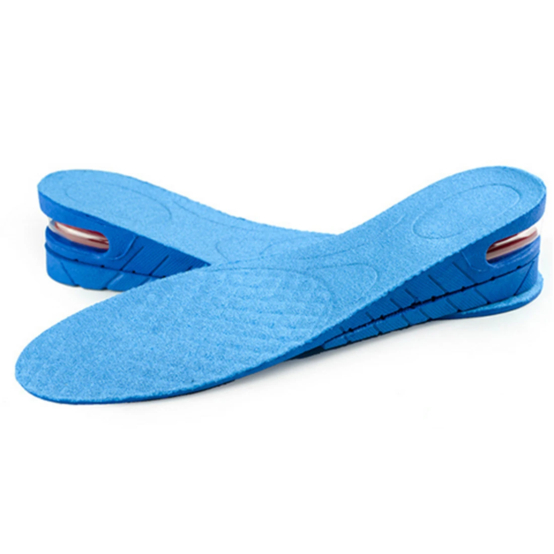 Drop Shipping Hot 1 Pair 4.5cm Two-Layer Adjustable Invisible Increased Insoles Breathable Shoe-Pad With High Quality- Blue | Обувь