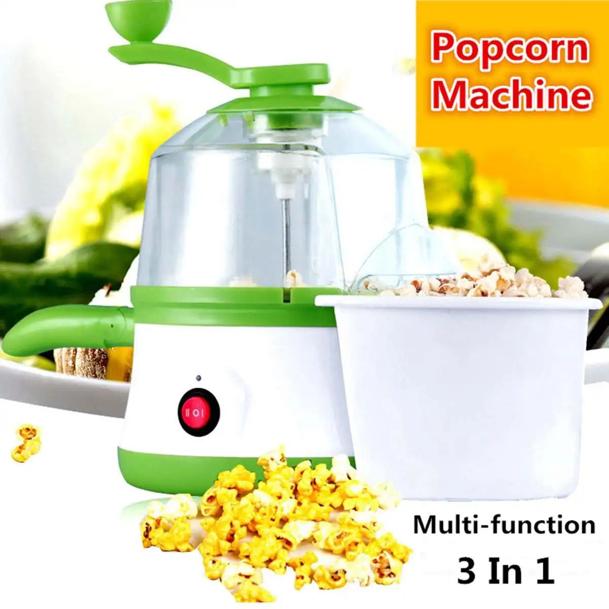 

220V Electric Popcorn Machine Eggs Boiler Corn Popcorn Maker Household Automatic Mini DIY Popcorn Machine Kitchen Appliances