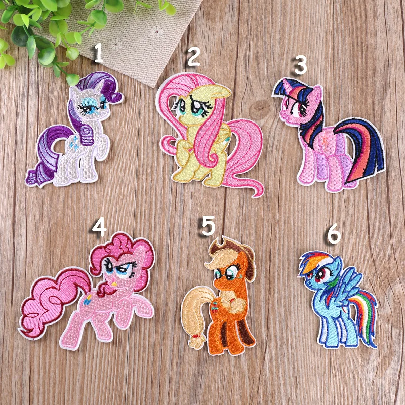 Kuke 2019 новые нашивки My Little Pony лошадь вышитые для одежды DIY наклейки железные