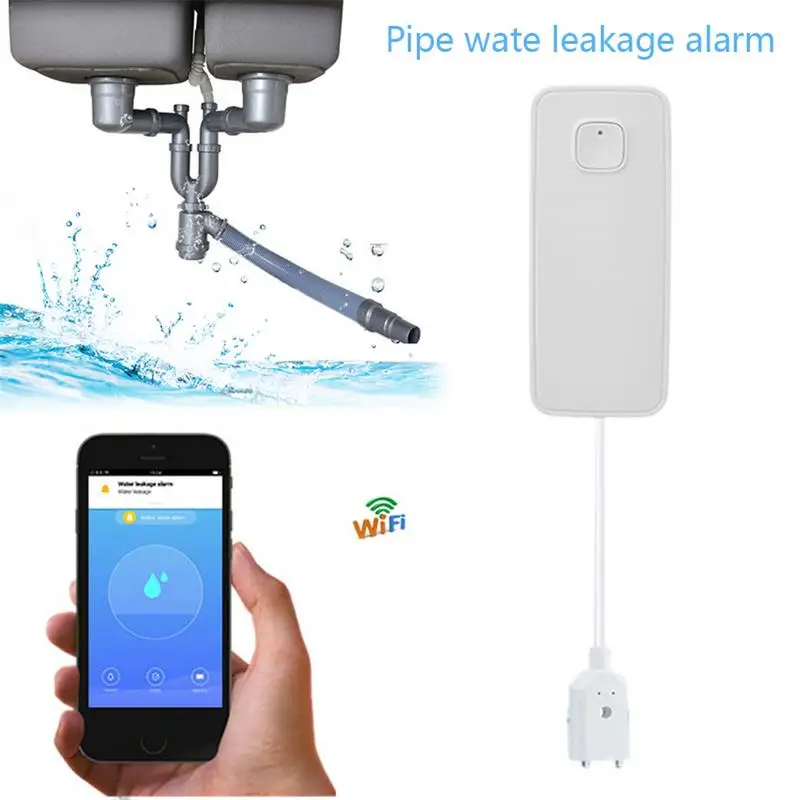 

For DP-WW001 WIFI Water Leakage Alarm Smart Mobile Remote Control Flood Detector Alarm Overflow Protection Detector