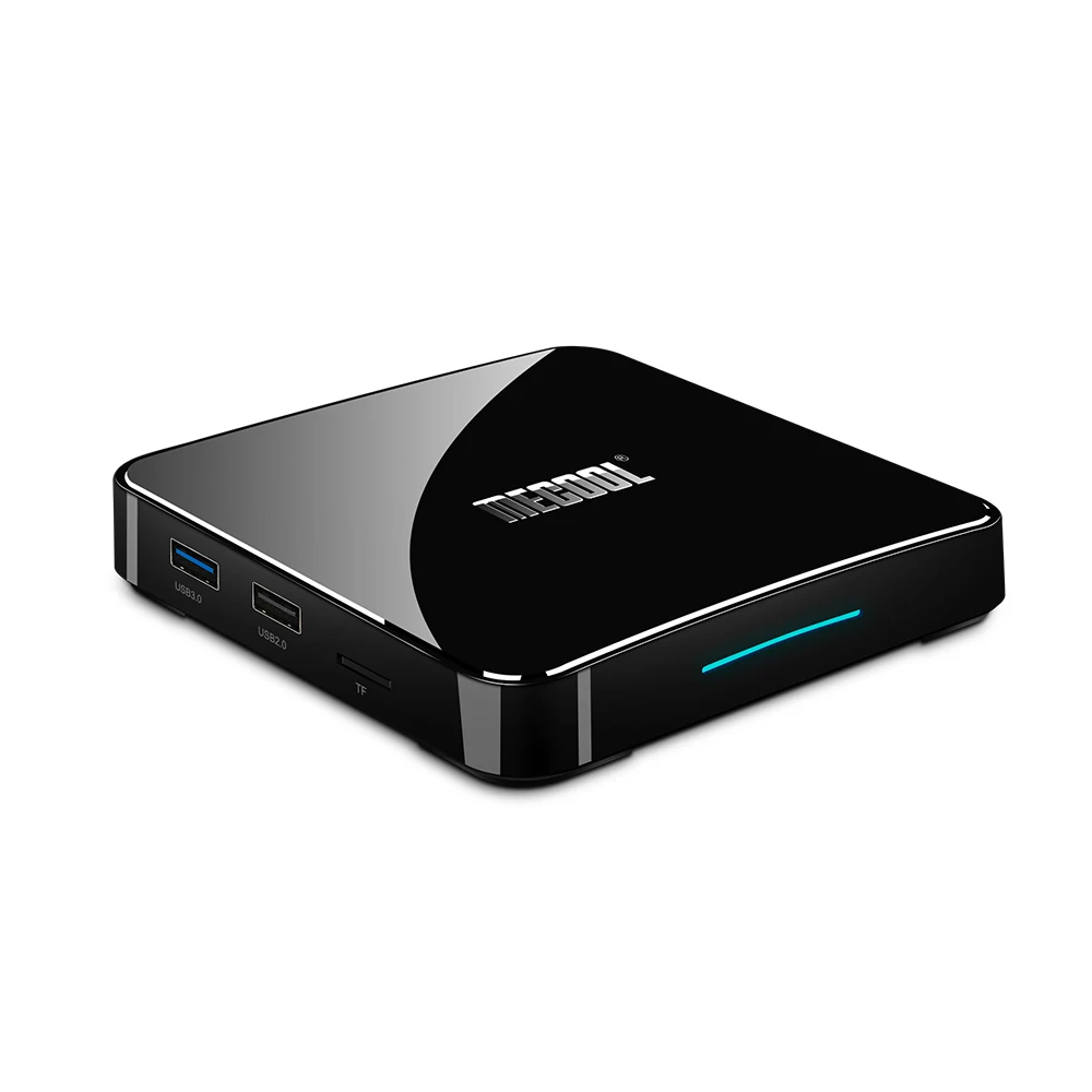 MECOOL KM3 Smart TV Box Android 9.0 Amlogic S905X2 4GB DDR4 64GB ROM Voice Control 2.4G/5G WiFi Bluetooth USB 3.0 4K Set Top Box