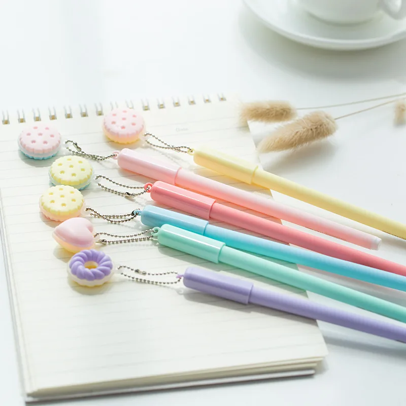 

Scenery Stationery Macarons Color Flexible Glue Barrel Colorful Grinding Easily Erasable Signature Pen Dessert Erasable Pen