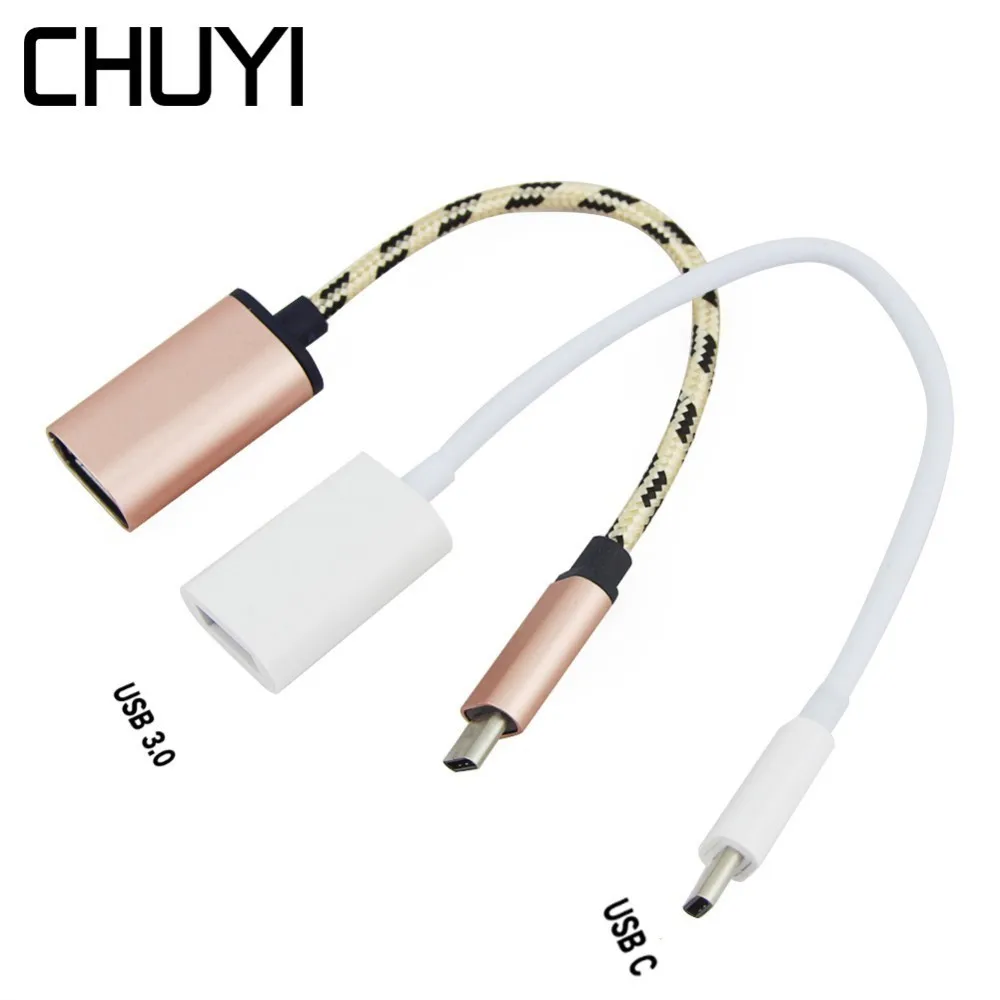 Мини USB C концентратор 3 1 Type к 0 OTG адаптер кабель сплиттер разъем для смартфона Samsung