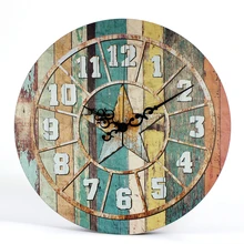 Retro Clock study clock european style living room modern wall watch minimalist bedroom silent creative with Roman Number clock