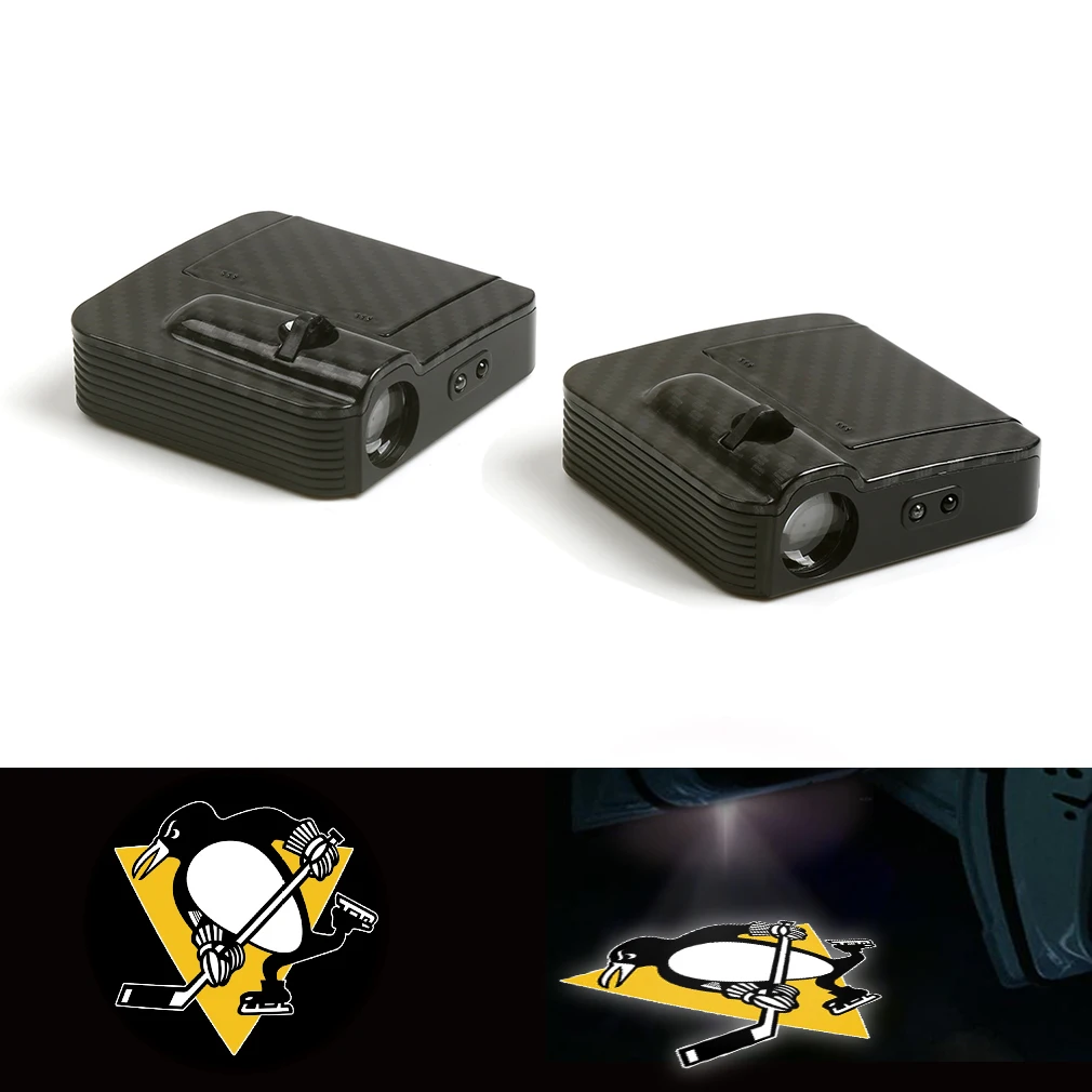 

12V Pittsburgh Penguins Logo Car Door Wireless LED Laser Projector Shadow Light