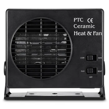 

12V Car Portable 2 in 1 Electric Fan and Heater 150W / 300W Defroster Demister