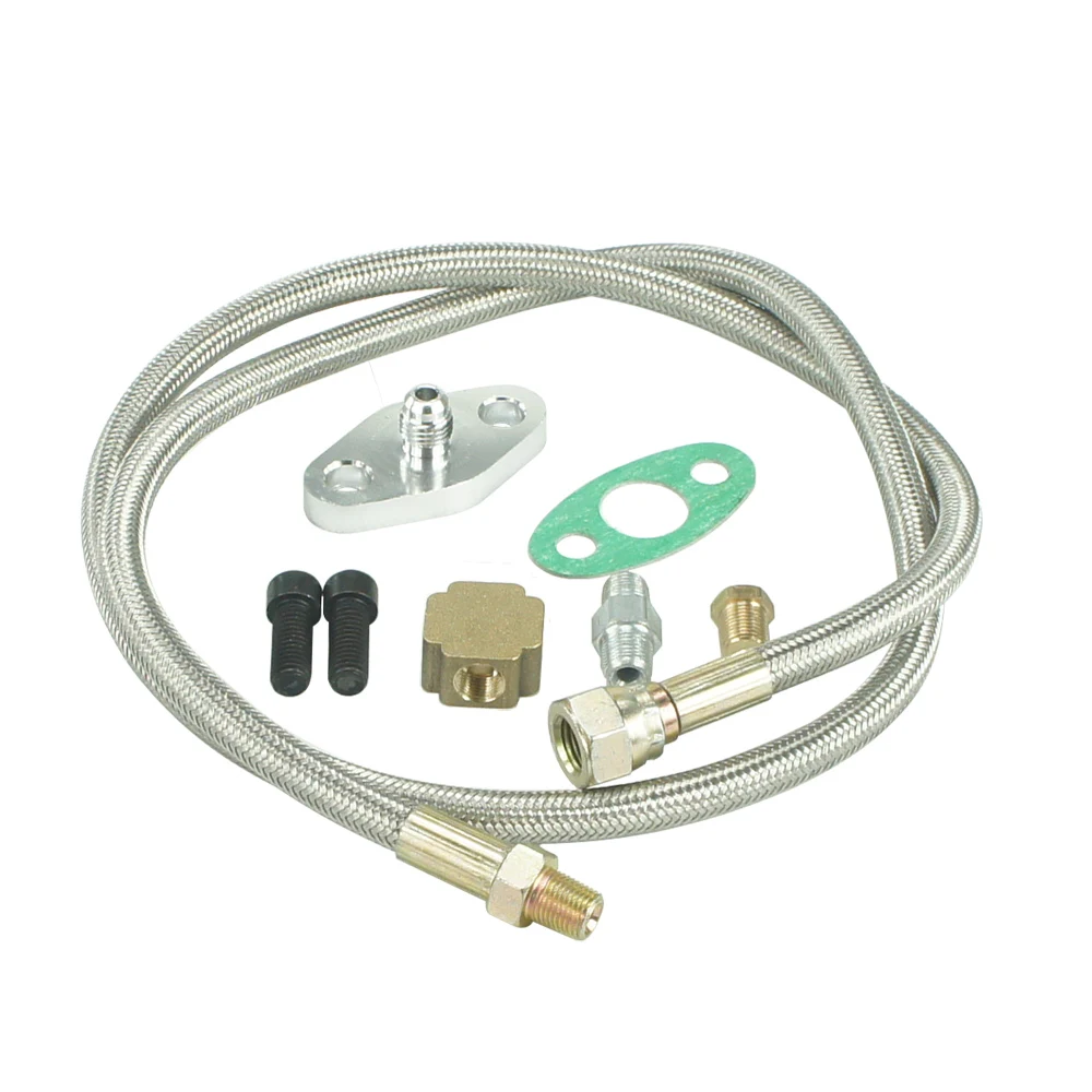T3 T4 T3/T4 T04E T70 T66 T67 GT35 T3/60 1 GT45 турбо линия подачи масла 1/8 NPT 4AN TT100774|turbo oil feed line|oil lineoil |