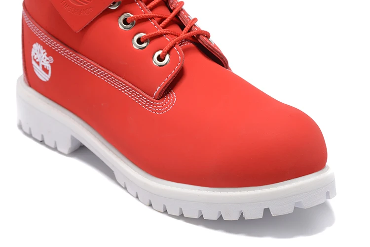 Классические мужские ботинки TIMBERLAND 10061 с красной вышивкой на весну/осень Модные