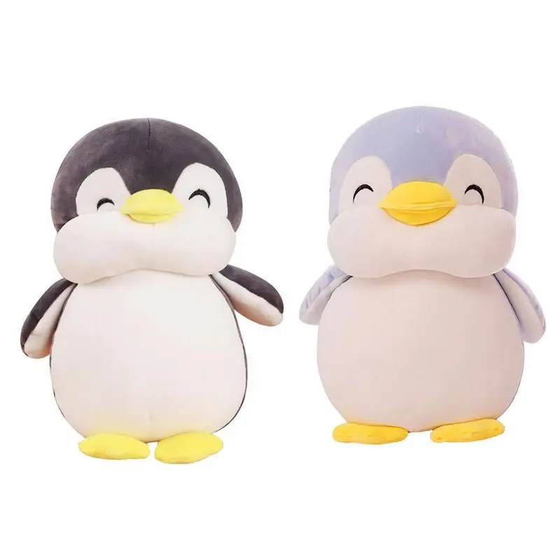 

Penguin Plush Toy 12'' Gray Large Stuffed Animal Hugging Pillow Cushion Stuff Dolls Super Soft Cuddly Figures for Child Kids