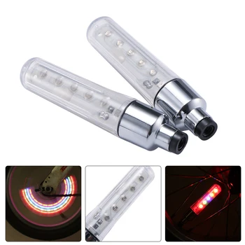 

2pcs Tyre Wheel Valve Cap Light LED Lamp Flash Car Tire Valve Caps Air Cover Tire Rim Valve Wheel Stem Cap Neon Lights Color
