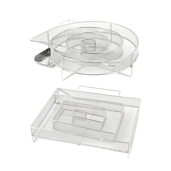 

Creative Barbecue Grill Cooking Smoking Box Stainless Steel BBQ Accessories Square Round Cold Generator