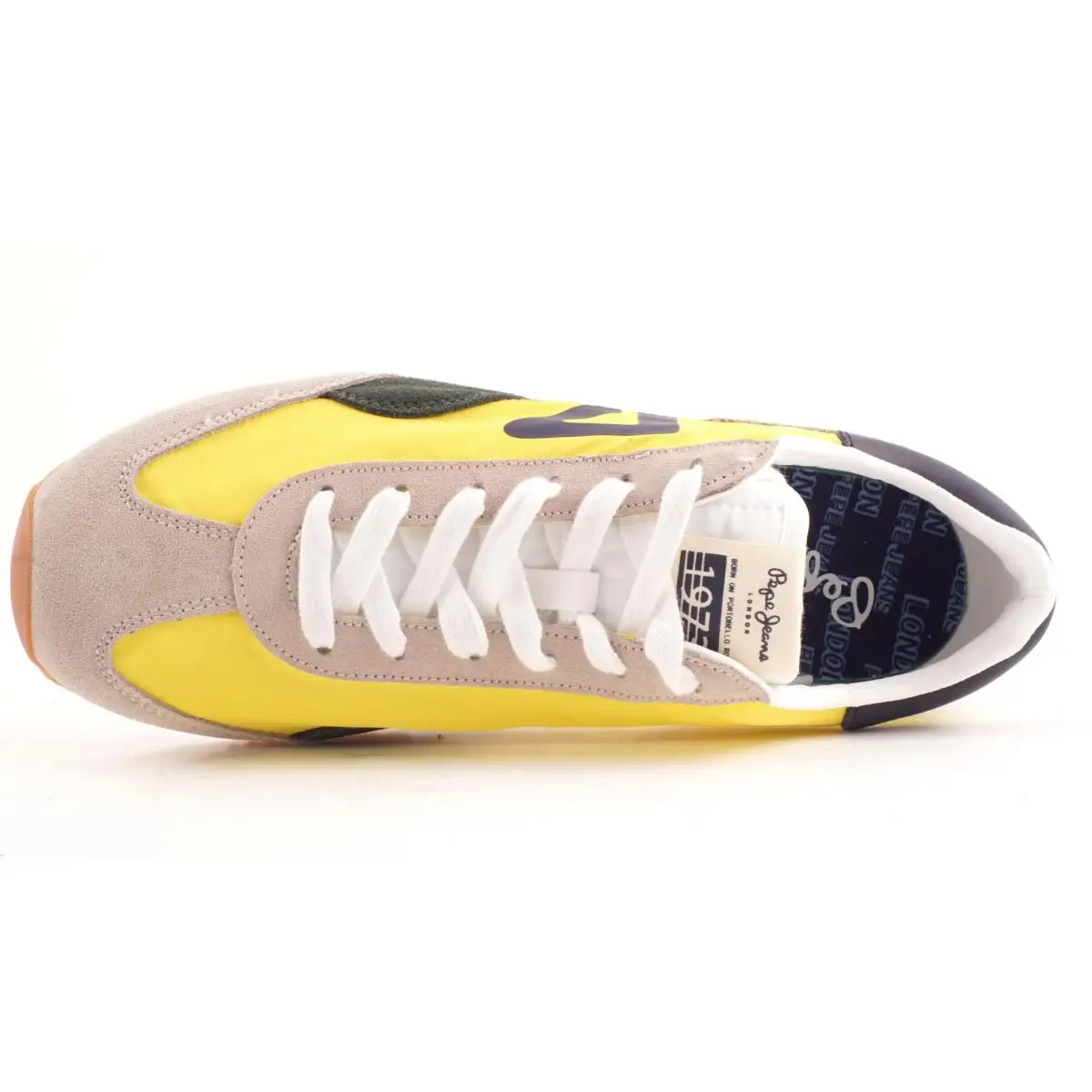 PEPE JEANS HOMBRE ZAPATILLAS BAJAS PMS30513.043 YELLOW TAHITI RETRO MAN|Zapatillas| - AliExpress