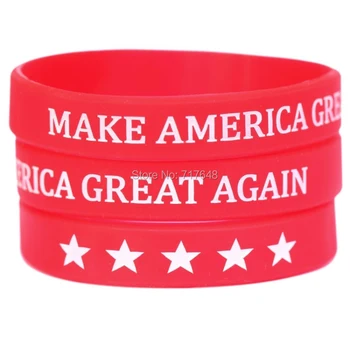 

100pcs Make America Great Again wristband silicone bracelets free shipping by ePacket A