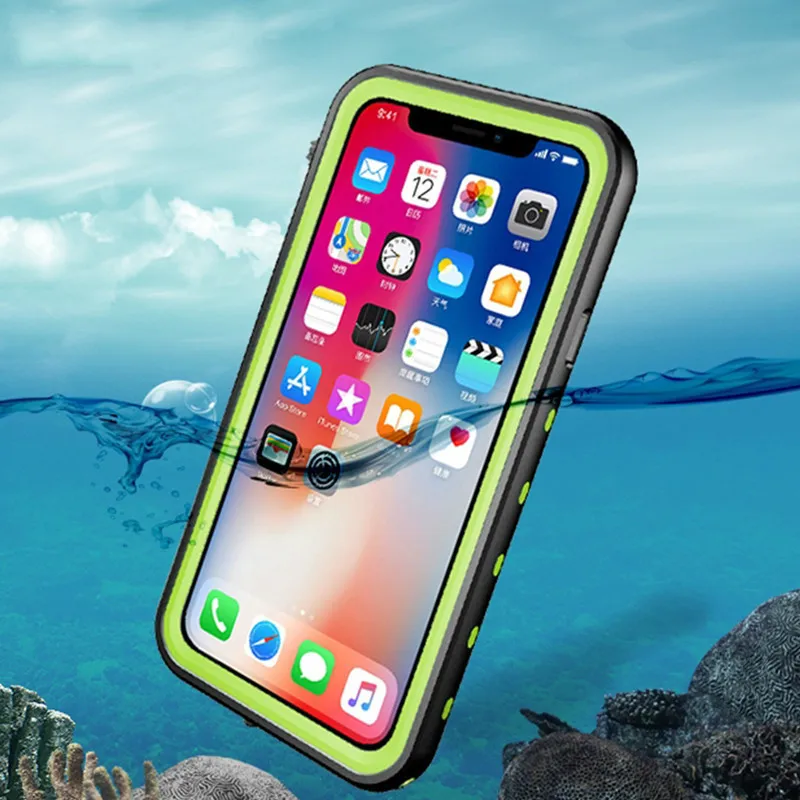 

New case For Iphone X Waterproof Case 360 Degree Protector Swimming Dive Cases For Iphone X Water Resistant Shockproof Fundas