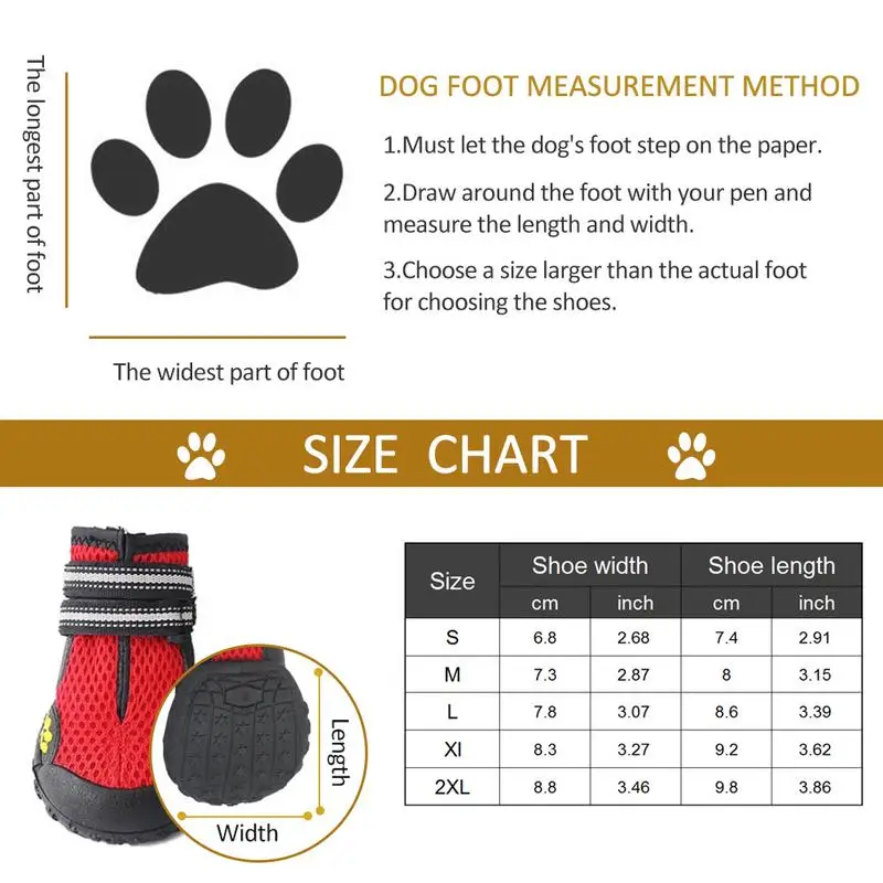 4 шт Водонепроницаемая Обувь для собак для бега на открытом воздухе, непромокаемые сапоги для домашних животных с твердой нескользящей подошвой для Лабрадора, Хаски, средних и больших собак