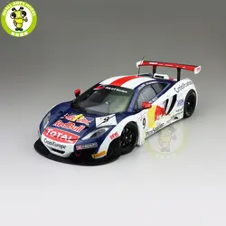 1/18 AUTOart 81342 MCLAREN 12C GT3 RED BULL № 9 Элитный автомобиль литой модельный автомобиль игрушки для детей коллекции