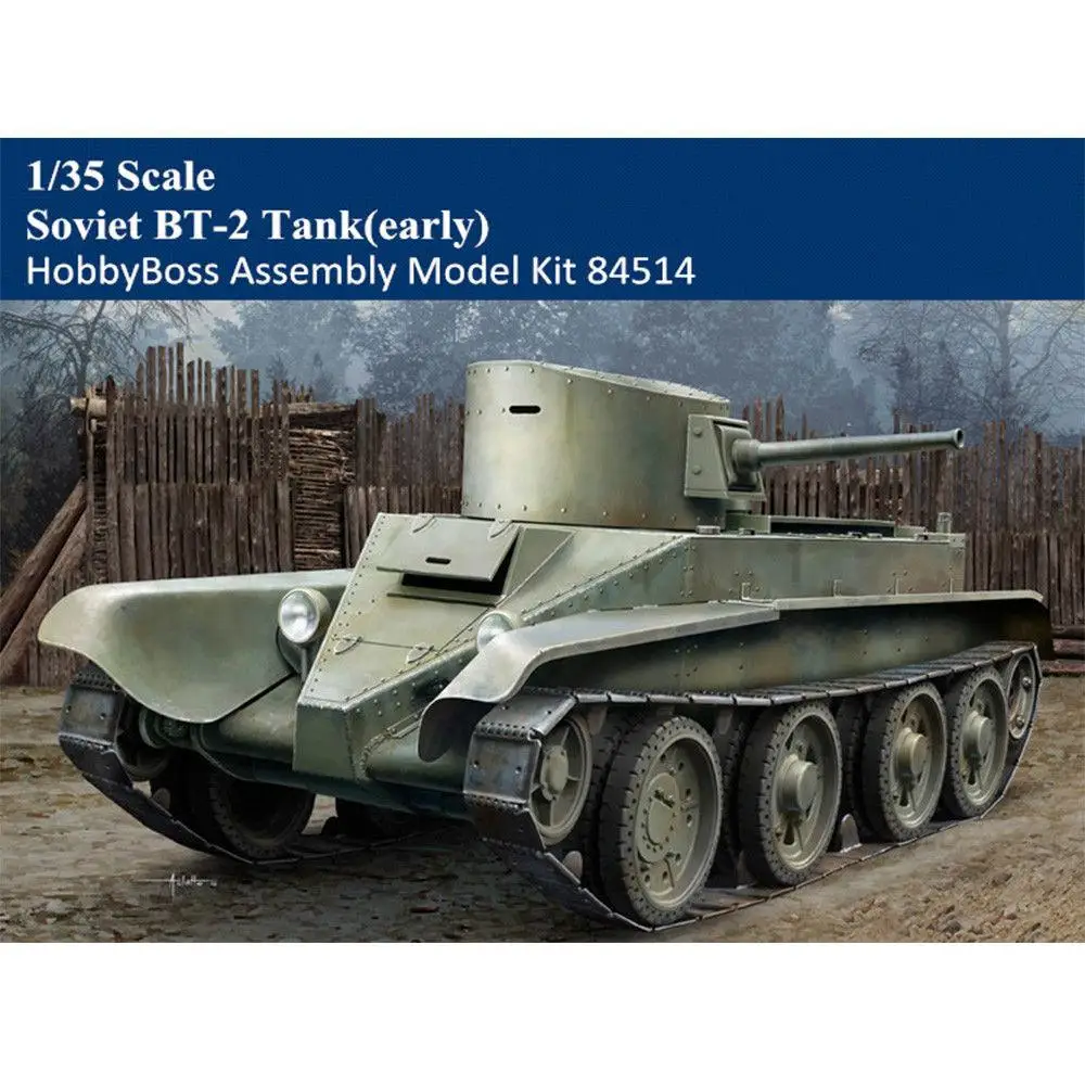 

HobbyBoss 1/35 84514 Scale Soviet BT-2 Tank(early) Military Assembly Model Kit
