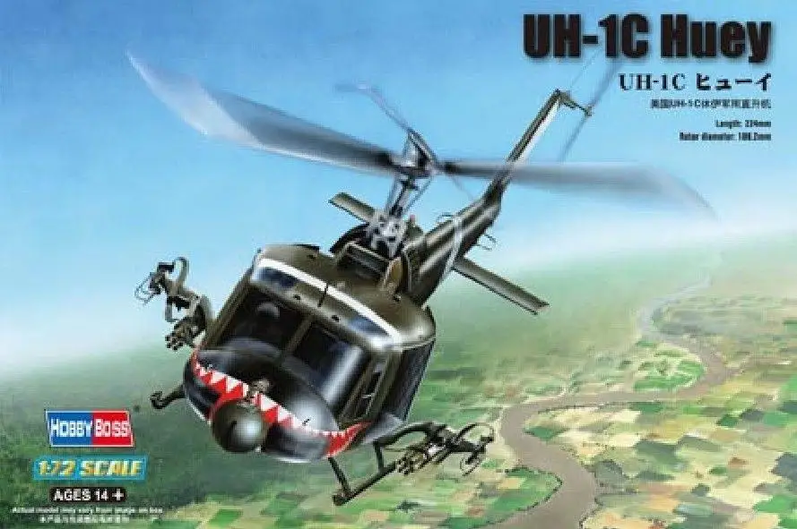 Комплект моделей Hobbyboss 87229 1/72 UH-1C Huey | Игрушки и хобби