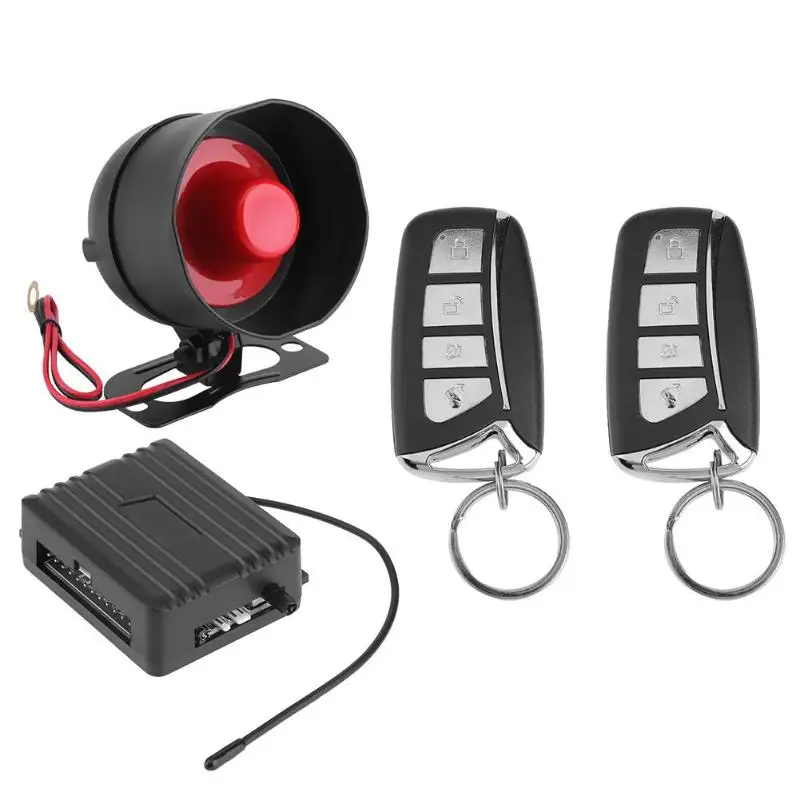 Universal 1 Way Car Burglar Alarm Vehicle Protection Keyless Entry