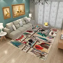 Современный прямоугольный напольный ковер для гостиной, спальни, офиса, Декор