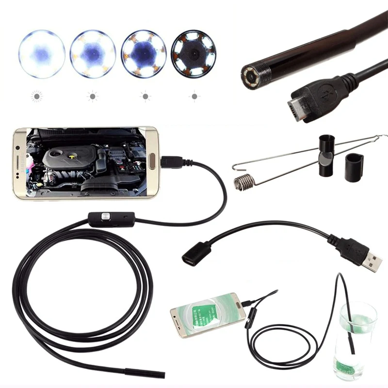 

DANIU Endoscope Inspection Waterproof Camera 5.5mm Digital 5m USB 130W Endoscope Camera Multifunction For Android Smartphone